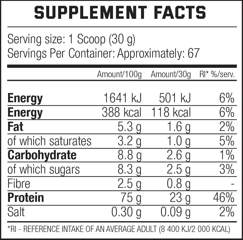 supplement facts whey force in Lebanon.webp