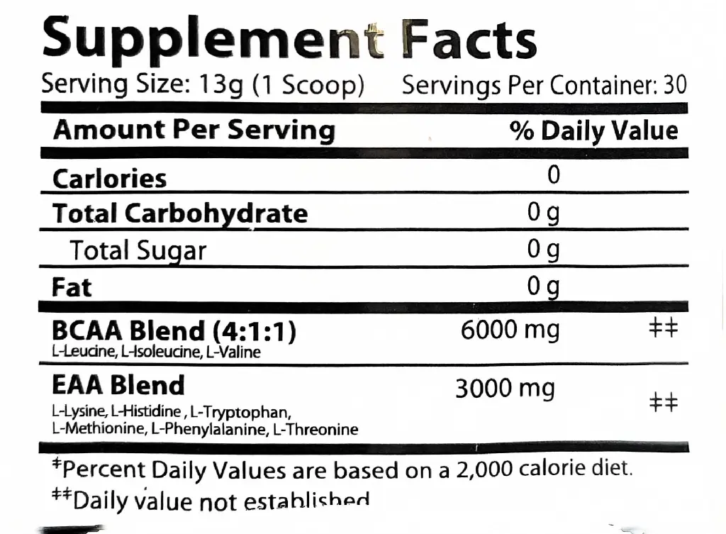 eaa bcaa CH nutritional facts in lebanon.webp