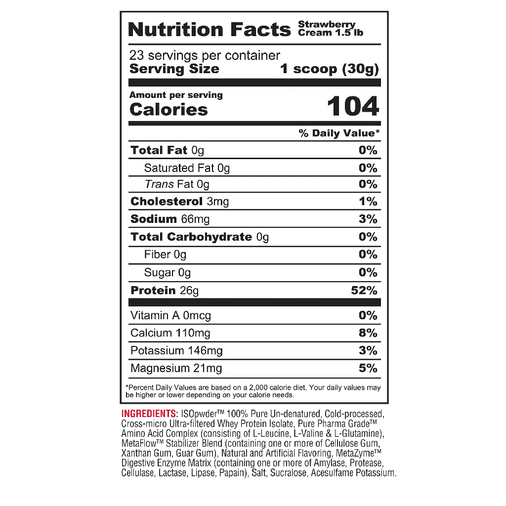 isoPWDR_Strawberry_Cream_1.52lb_Nutrition facts in lebanon.webp